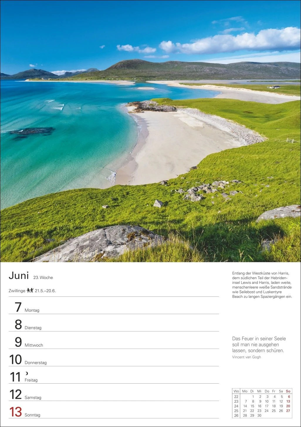 Schottland Wochenplaner 2027 - Eine Reise in 53 Bildern – Ansicht