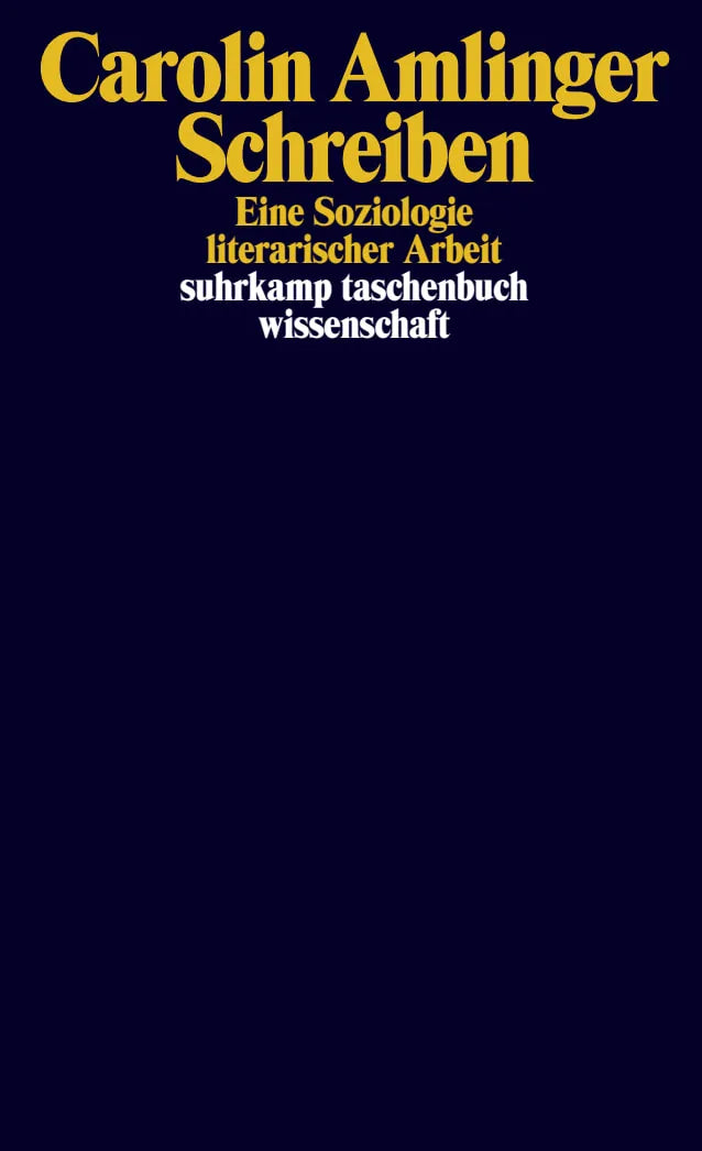 Buchcover von 'Schreiben' - Taschenbuch von Carolin Amlinger