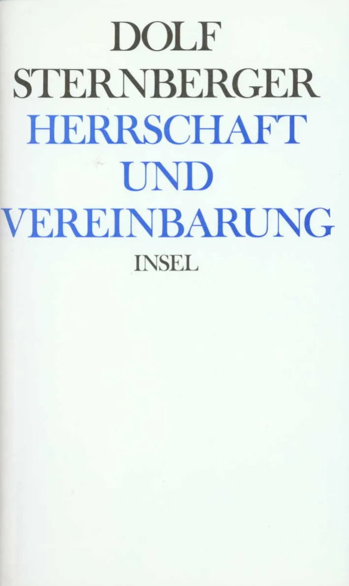 Buchcover von 'Schriften' - Gebundene Ausgabe von Dolf Sternberger