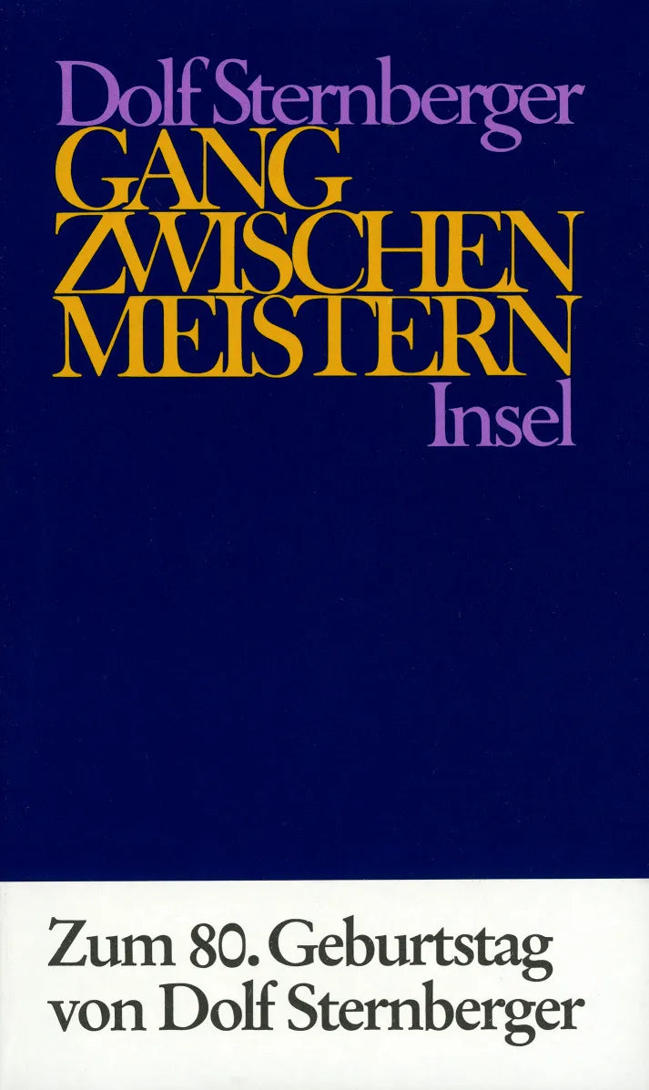 Buchcover von 'Schriften' - Gebundene Ausgabe von Dolf Sternberger