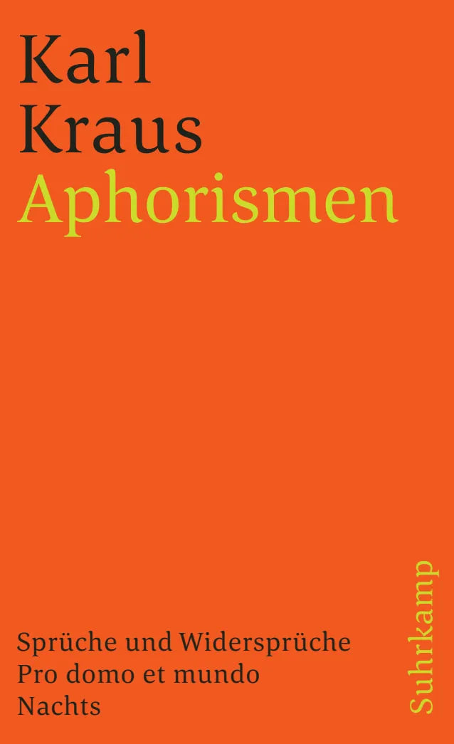 Buchcover von 'Schriften in den suhrkamp taschenbüchern. Erste Abteilung. Zwölf Bände' - Taschenbuch von Karl Kraus