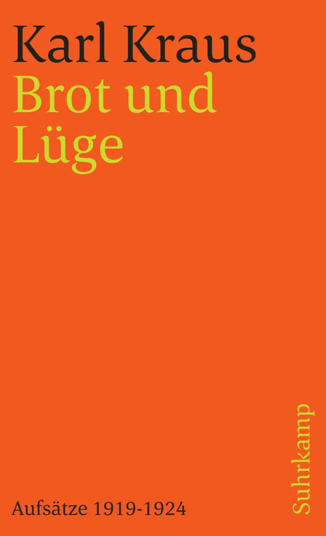 Buchcover von 'Schriften in den suhrkamp taschenbüchern. Zweite Abteilung. Acht Bände' - Taschenbuch von Karl Kraus