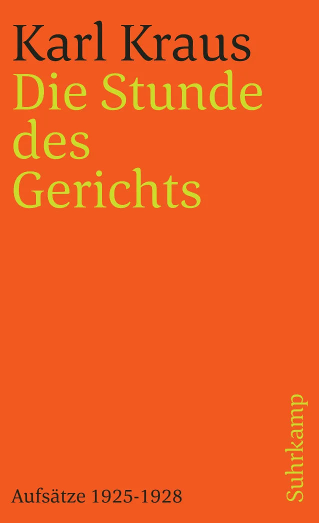 Buchcover von 'Schriften in den suhrkamp taschenbüchern. Zweite Abteilung. Acht Bände' - Taschenbuch von Karl Kraus