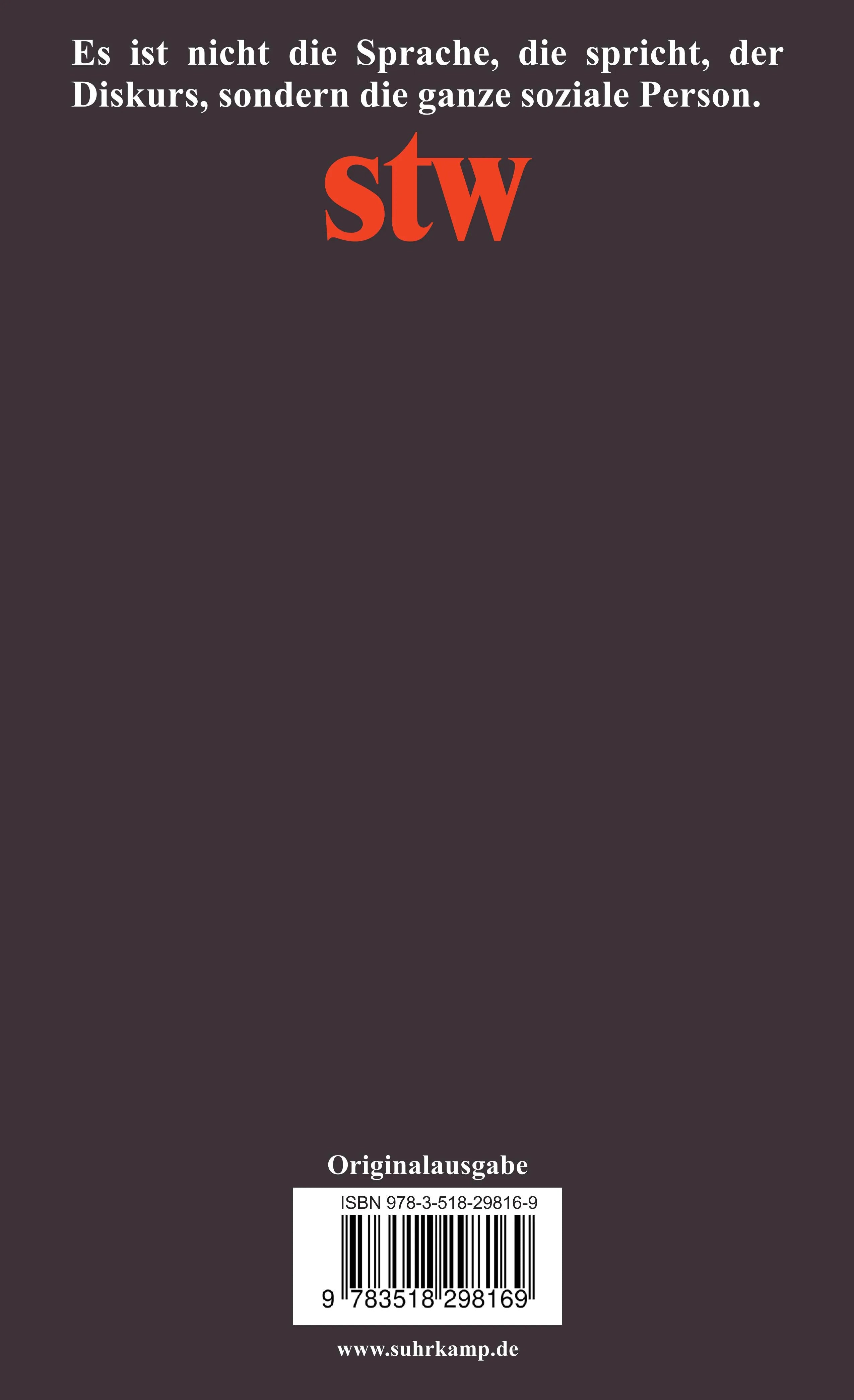 Buchrückseite von 'Schriften' mit Klappentext - Taschenbuch