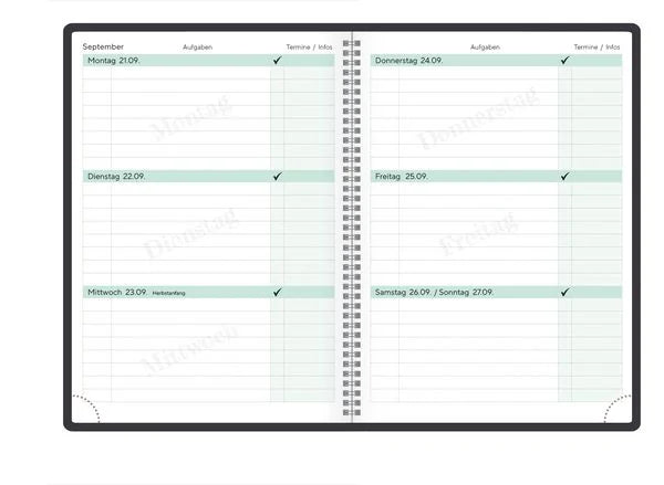 Schülerkalender Planlos 2026/2027 – Ansicht