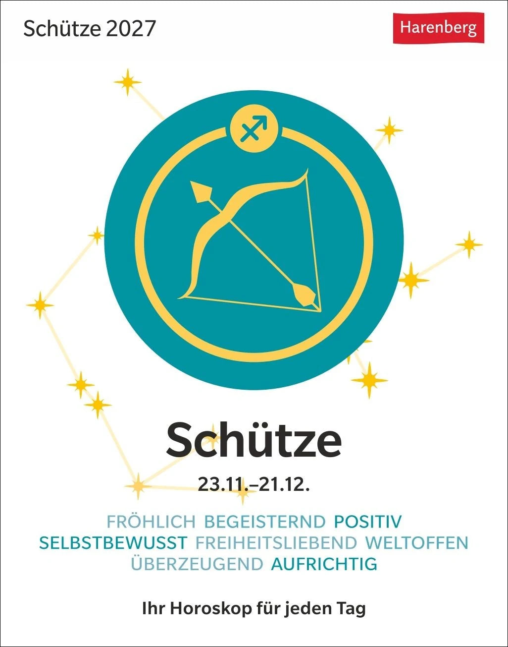 Tischkalender: Schütze Sternzeichenkalender 2027 - Tagesabreißkalender - Ihr Horoskop für jeden Tag