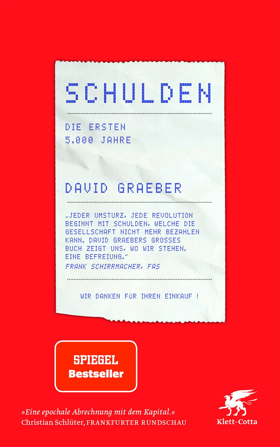 Buchcover von 'Schulden' - Taschenbuch von David Graeber