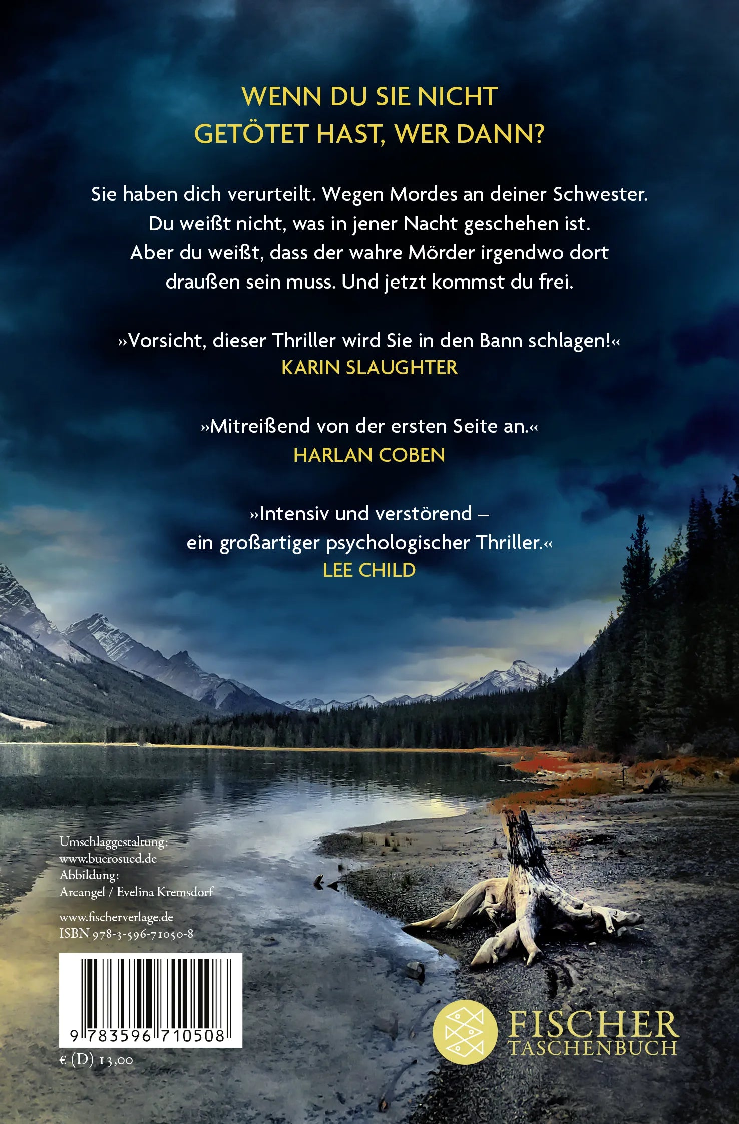 Buchrückseite von 'Schuldig für immer - That Night' mit Klappentext - Taschenbuch