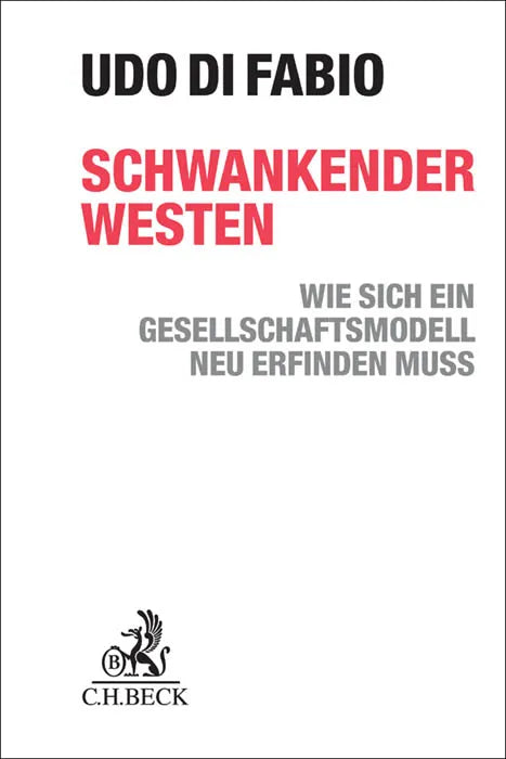 Buchcover von 'Schwankender Westen' - Gebundene Ausgabe von Udo Fabio
