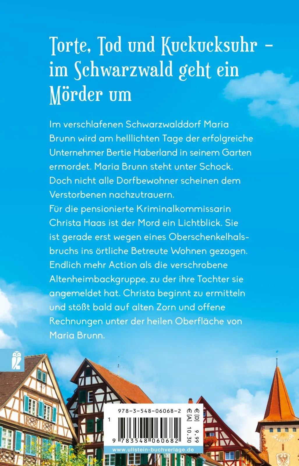 Buchrückseite von 'Schwarzwälder Kirsch' mit Klappentext - Taschenbuch