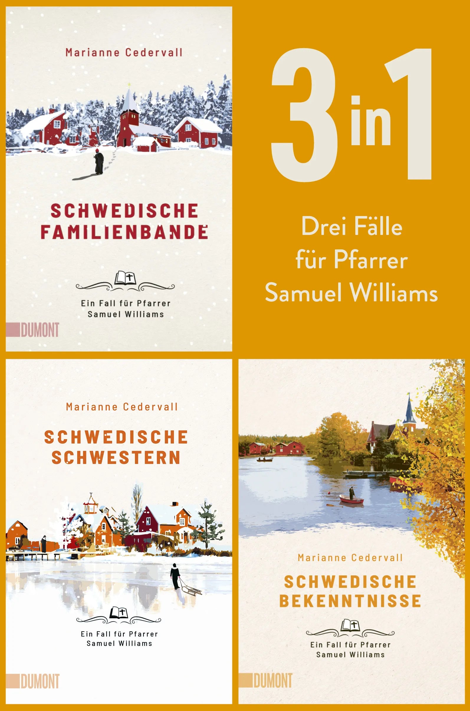 Cover: Schwedische Familienbande, Schwedische Schwestern & Schwedische Bekenntnisse (E-Book) von Marianne Cedervall