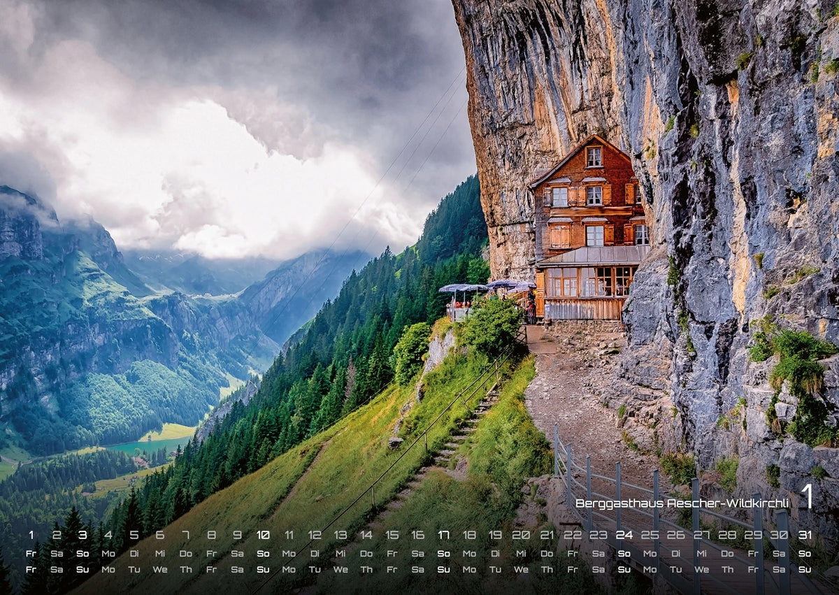 Schweiz - 2027 - Kalender DIN A2 – Ansicht