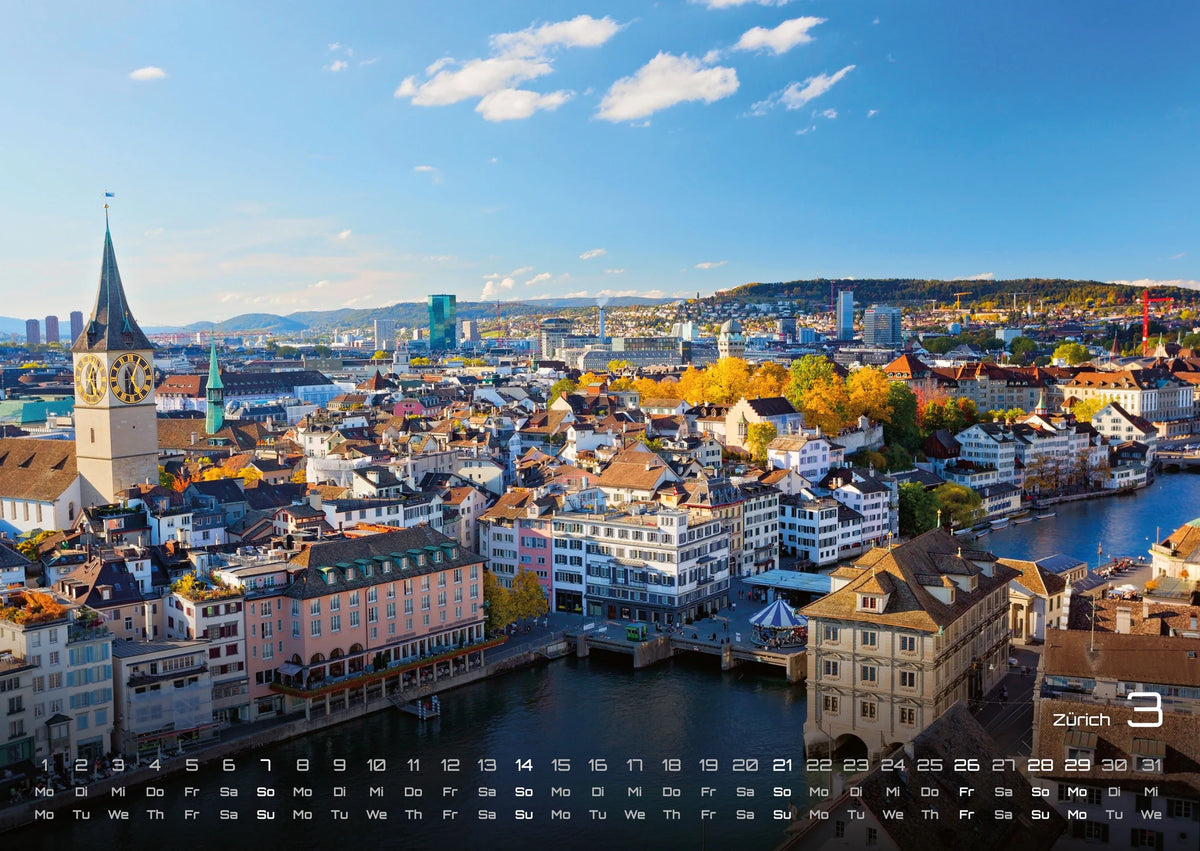 Schweiz - 2027 - Kalender DIN A2 – Ansicht