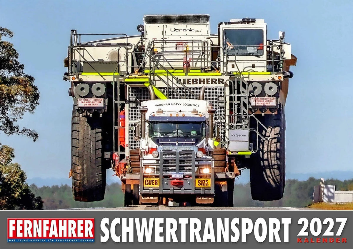 Wandkalender: Schwertransporter Kalender 2027