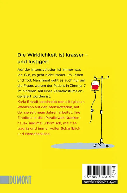 Buchrückseite von 'Schwester, bleibt mein Arm so?' mit Klappentext - Taschenbuch