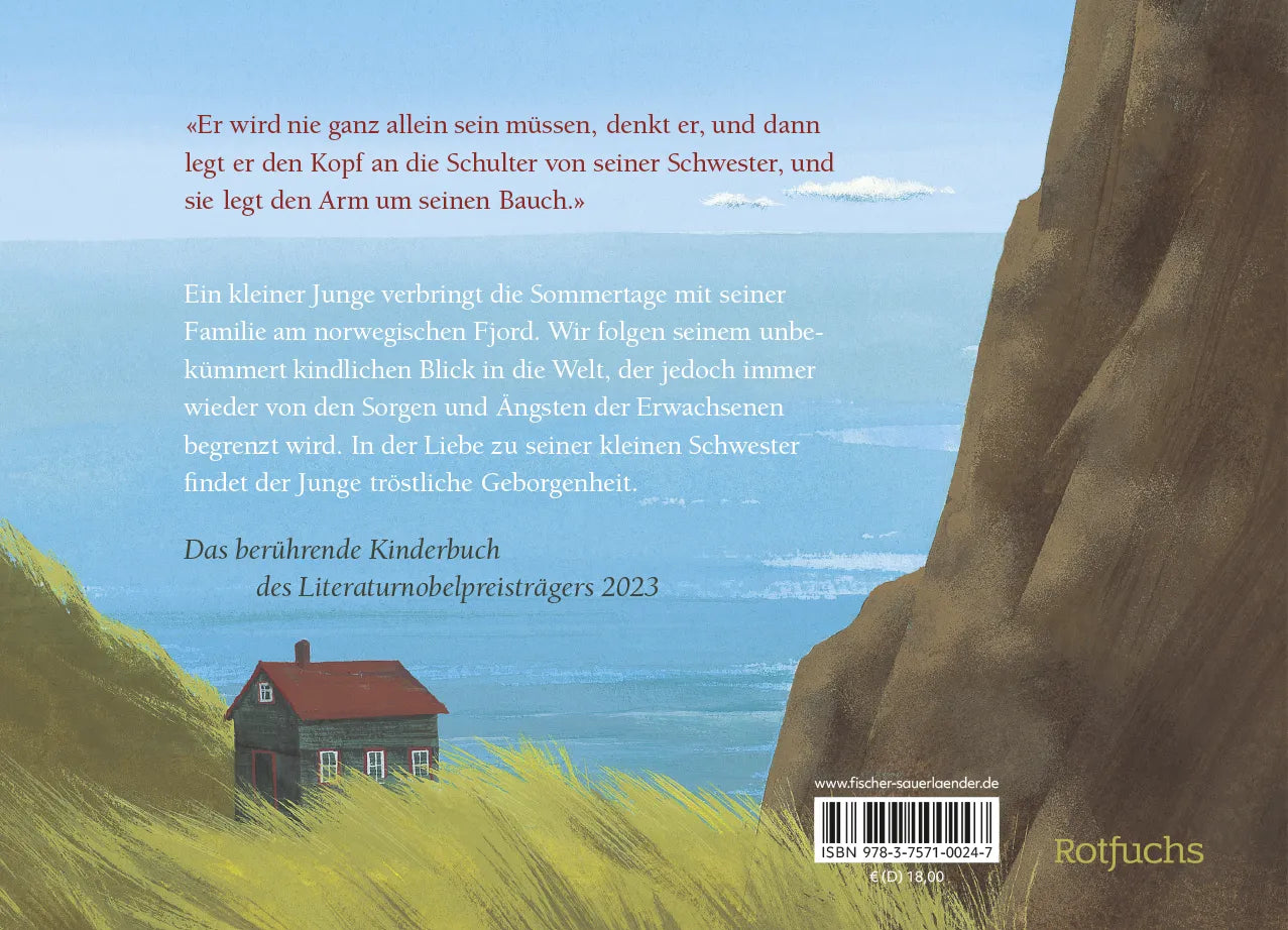 Buchrückseite von 'Schwester' mit Klappentext - Gebundene Ausgabe
