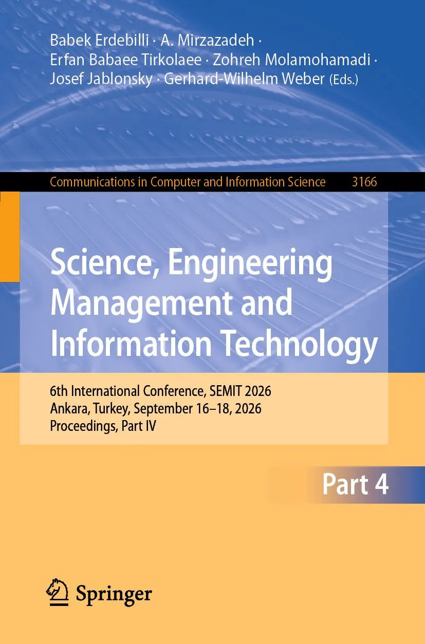 Cover: Science, Engineering Management and Information Technology (E-Book) von Babek Erdebilli
