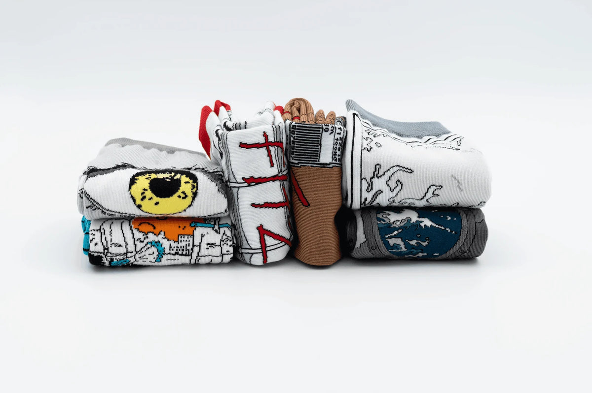Sebastian Fitzek-Socken "Das Kalendermädchen" Größe 36 - 41 – Ansicht