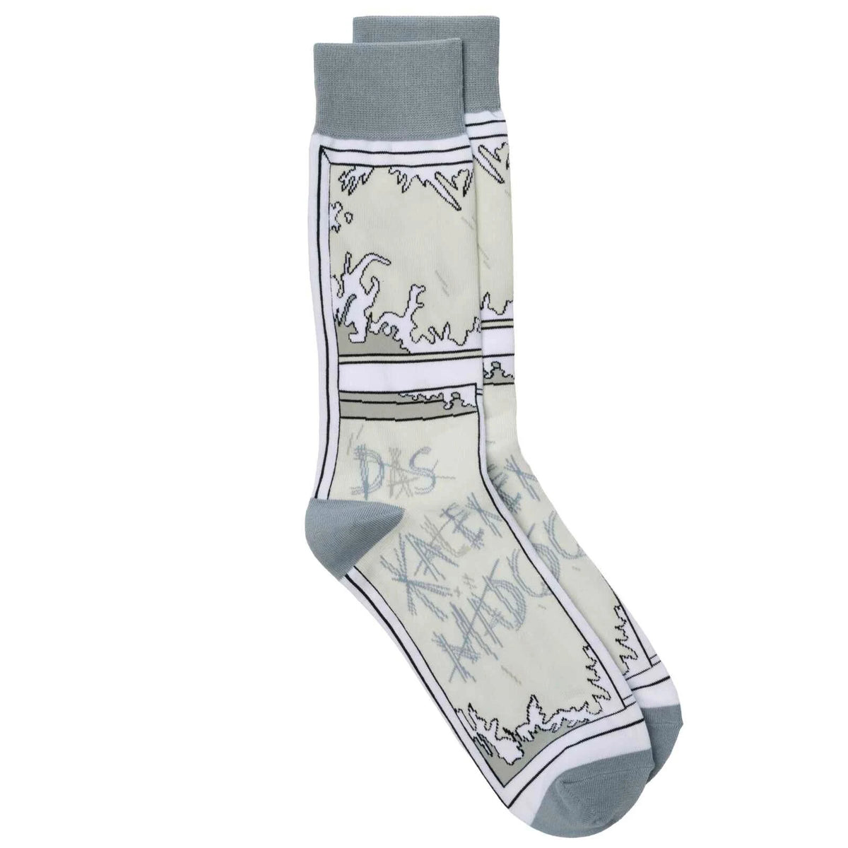 Tischkalender: Sebastian Fitzek-Socken "Das Kalendermädchen" Größe 41 - 46