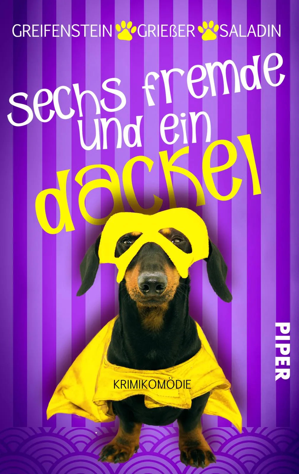 Buchcover von 'Sechs Fremde und ein Dackel' - Taschenbuch von Gina Greifenstein