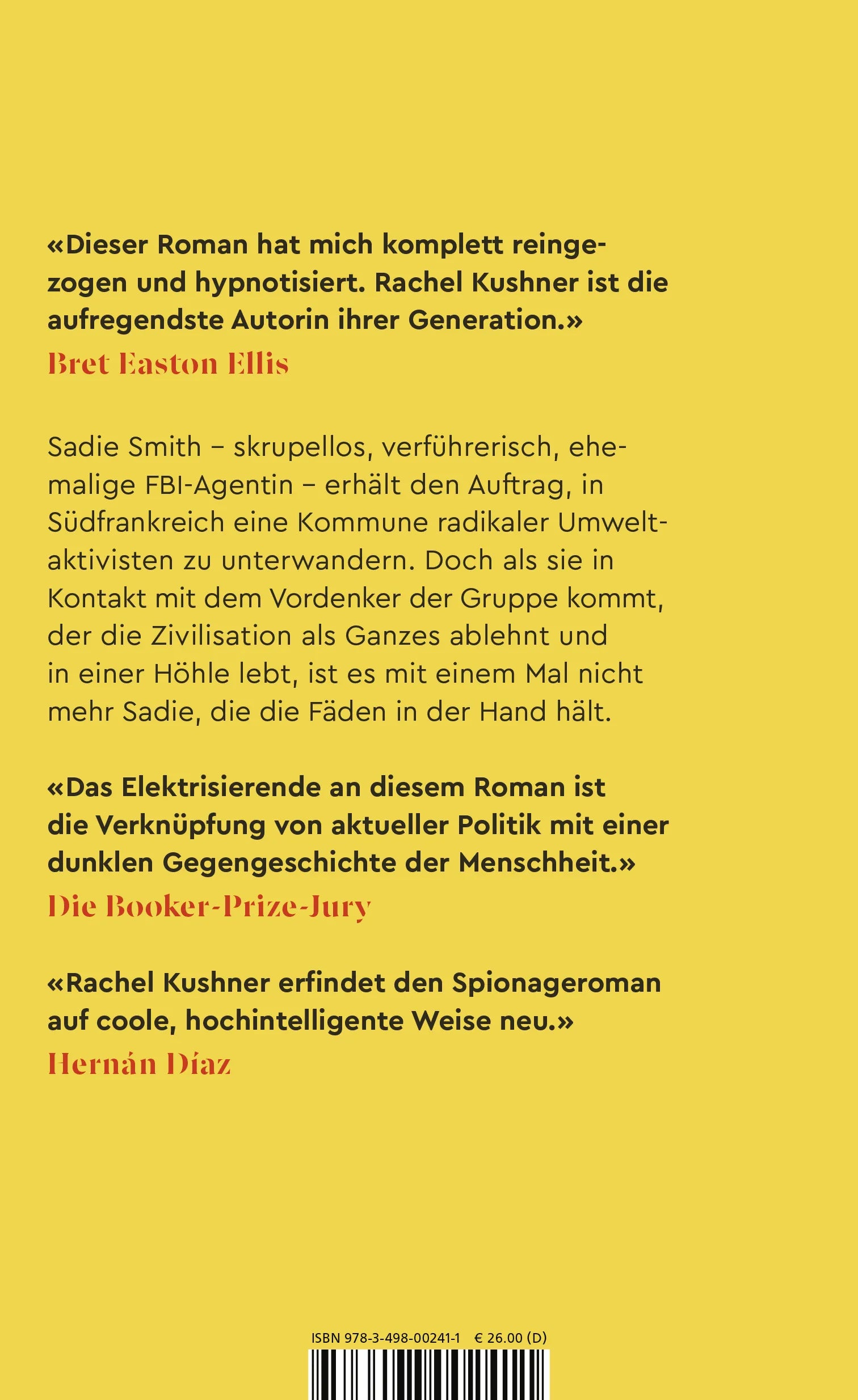Buchrückseite von 'See der Schöpfung' mit Klappentext - Gebundene Ausgabe