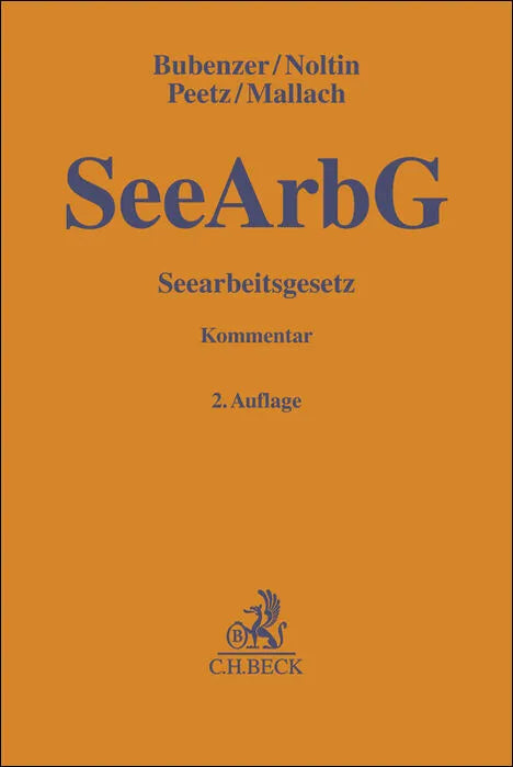 Buchcover von 'Seearbeitsgesetz. SeeArbG' - Gebundene Ausgabe von Christian Bubenzer