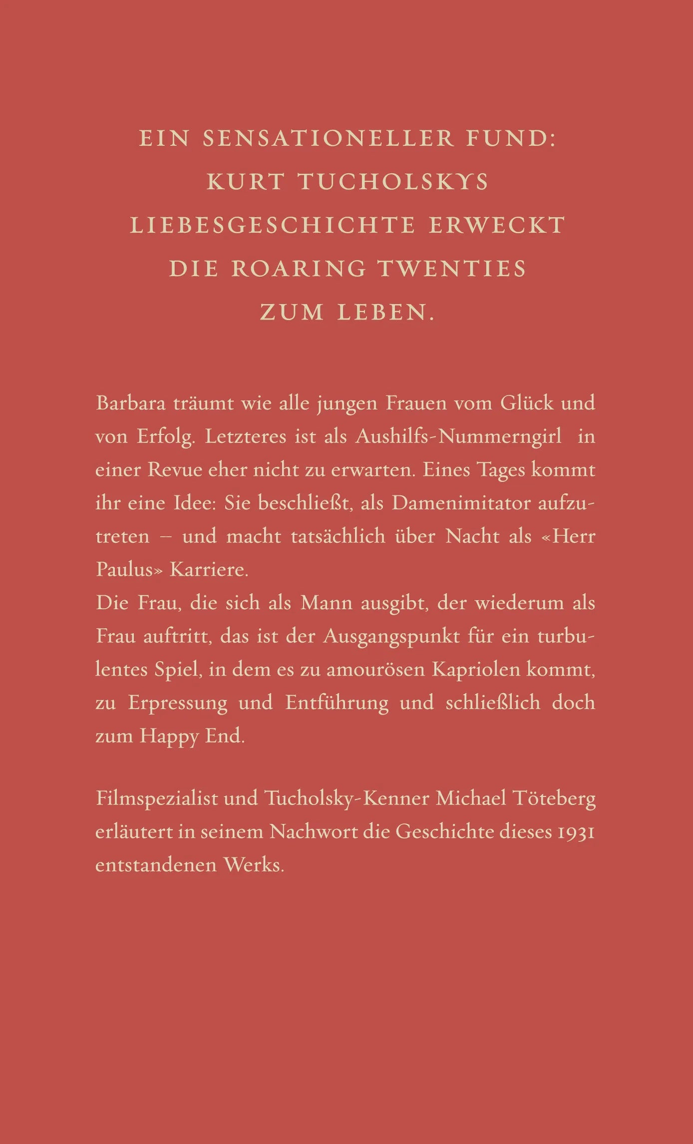 Buchrückseite von 'Seifenblasen' mit Klappentext - Gebundene Ausgabe
