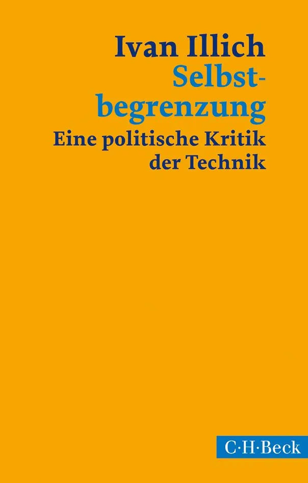 Buchcover von 'Selbstbegrenzung' - Taschenbuch von Ivan Illich