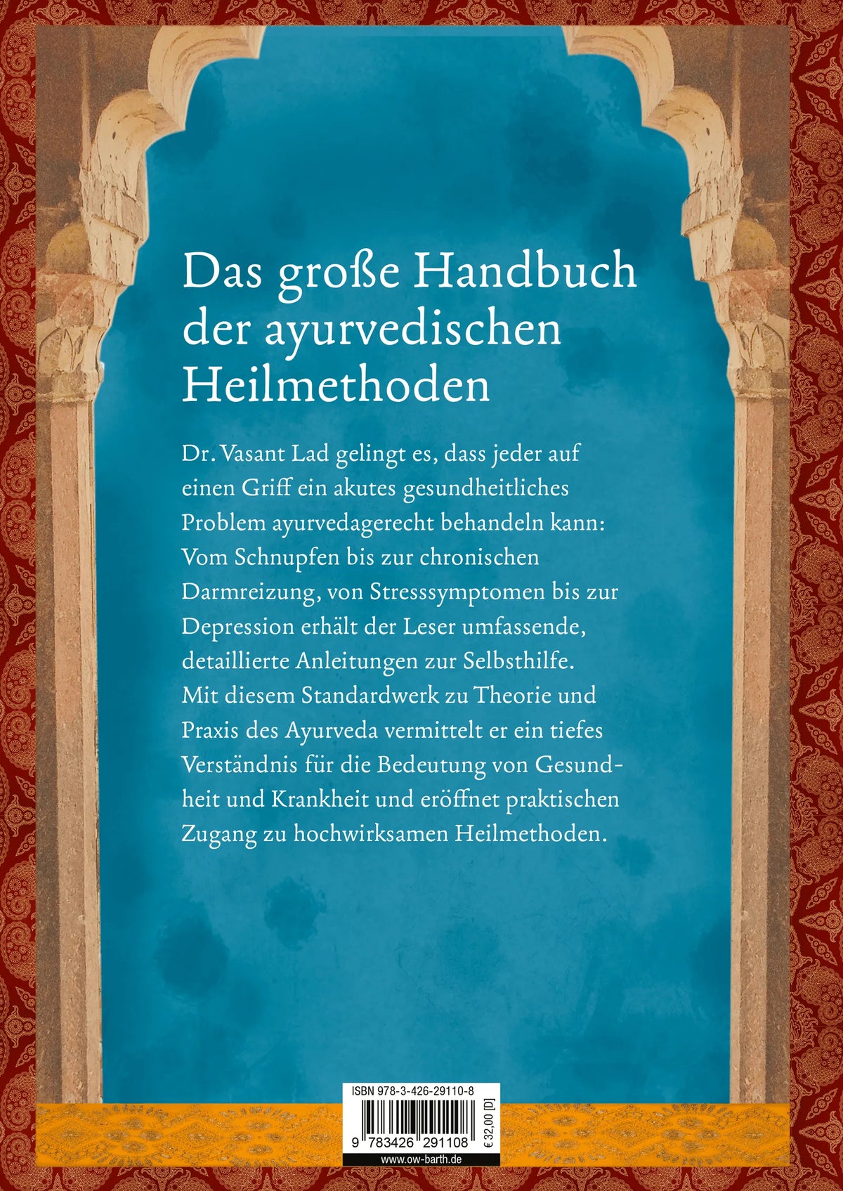 Rückseite: Selbstheilung mit Ayurveda (Hardcover)