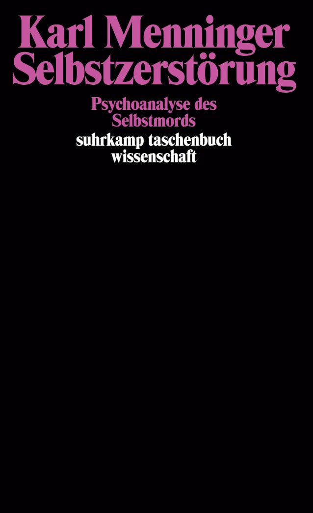 Buchcover von 'Selbstzerstörung' - Taschenbuch von Karl Menninger