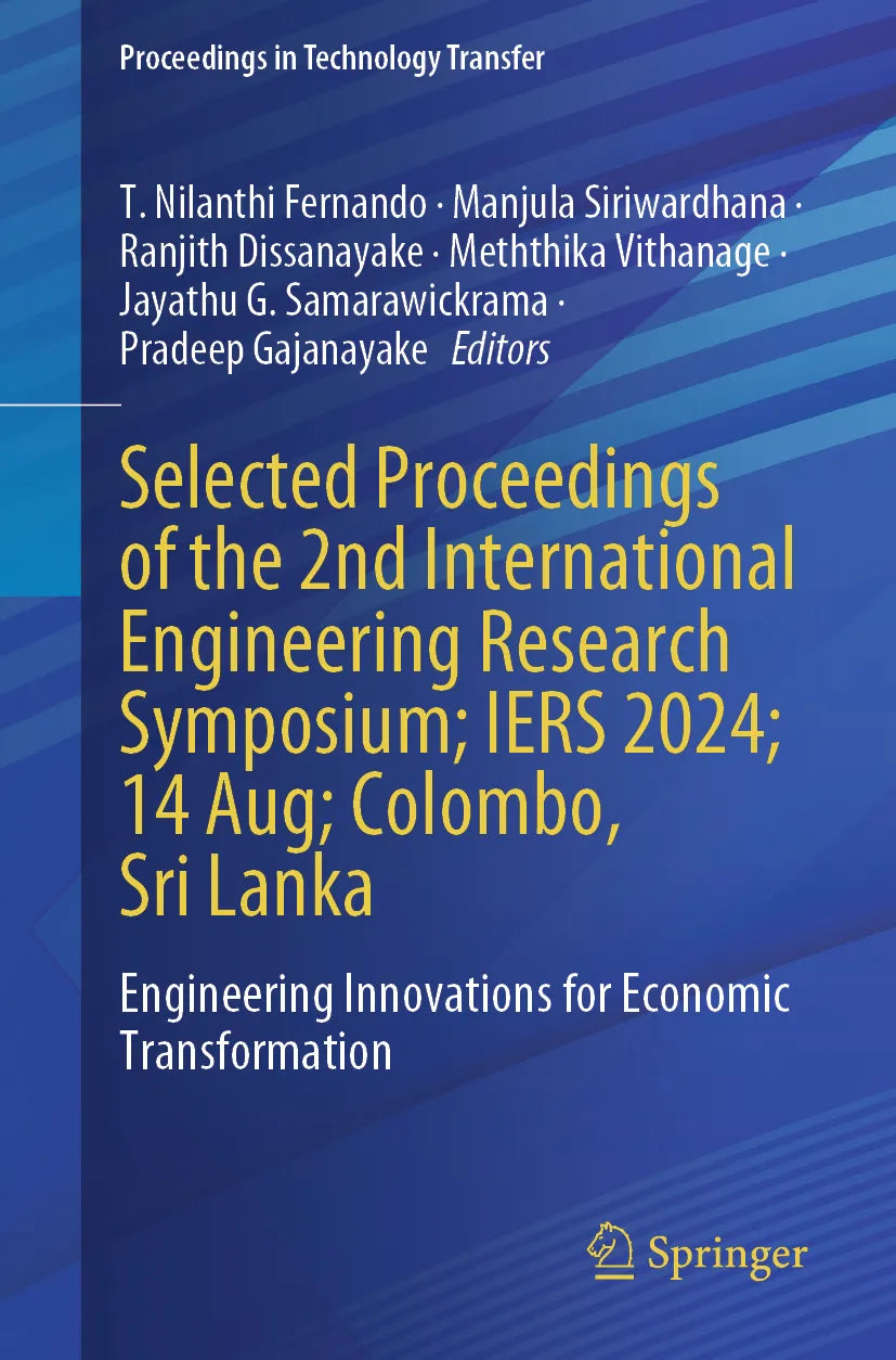 Cover: Selected Proceedings of the 2nd International Engineering Research Symposium; IERS 2024; 14 Aug; Colombo, Sri Lanka (E-Book)