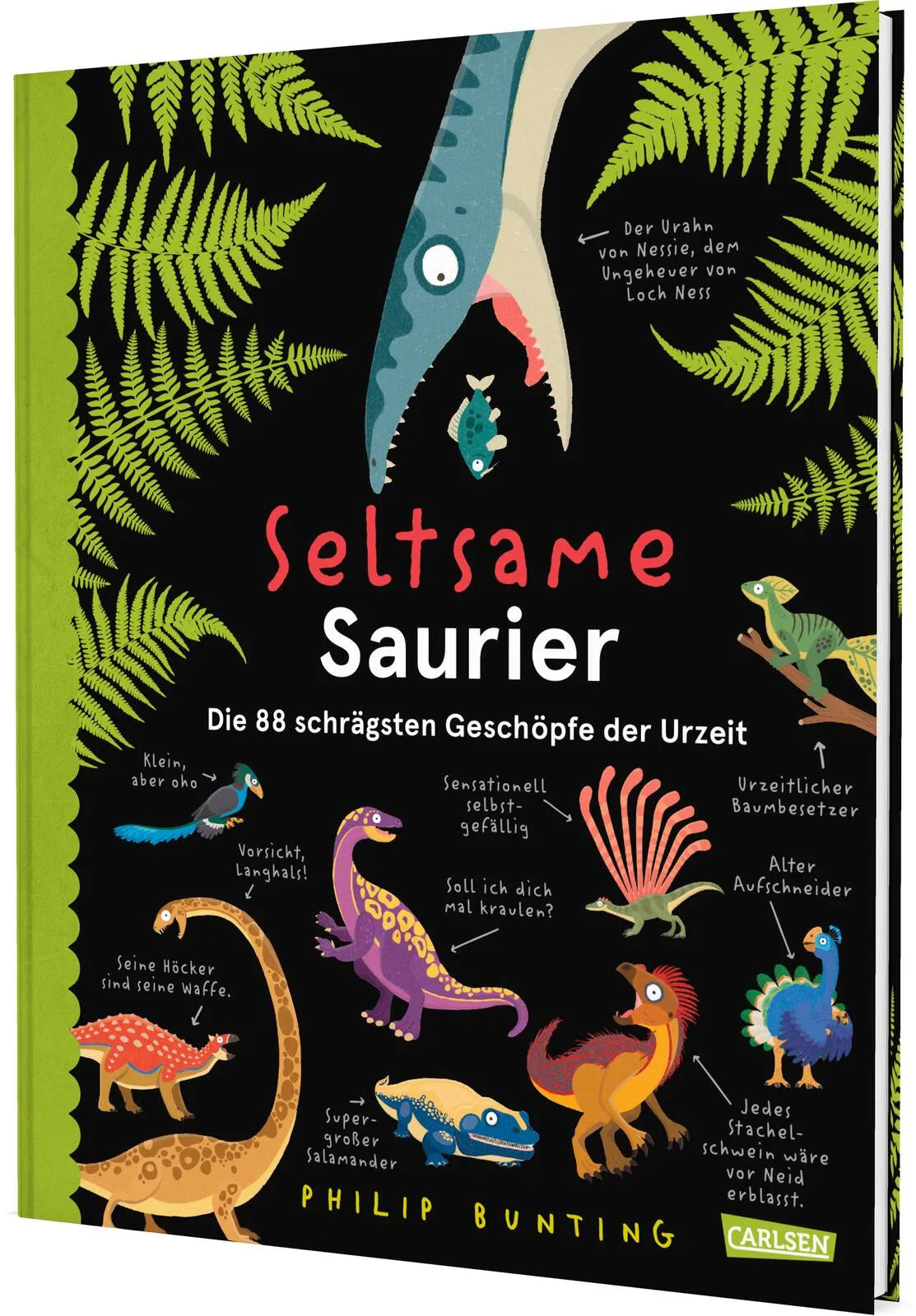 Buchcover von 'Seltsame Saurier' - Gebundene Ausgabe von Philip Bunting