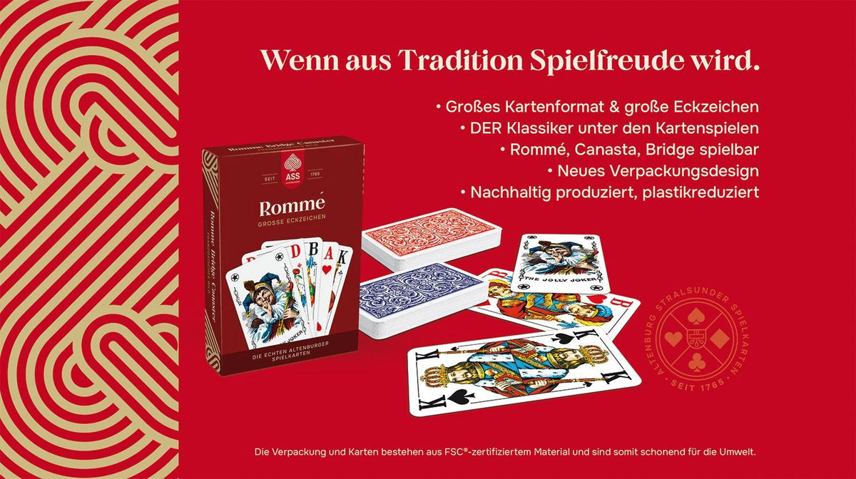 Senioren Rommé, französisches Bild – Ansicht