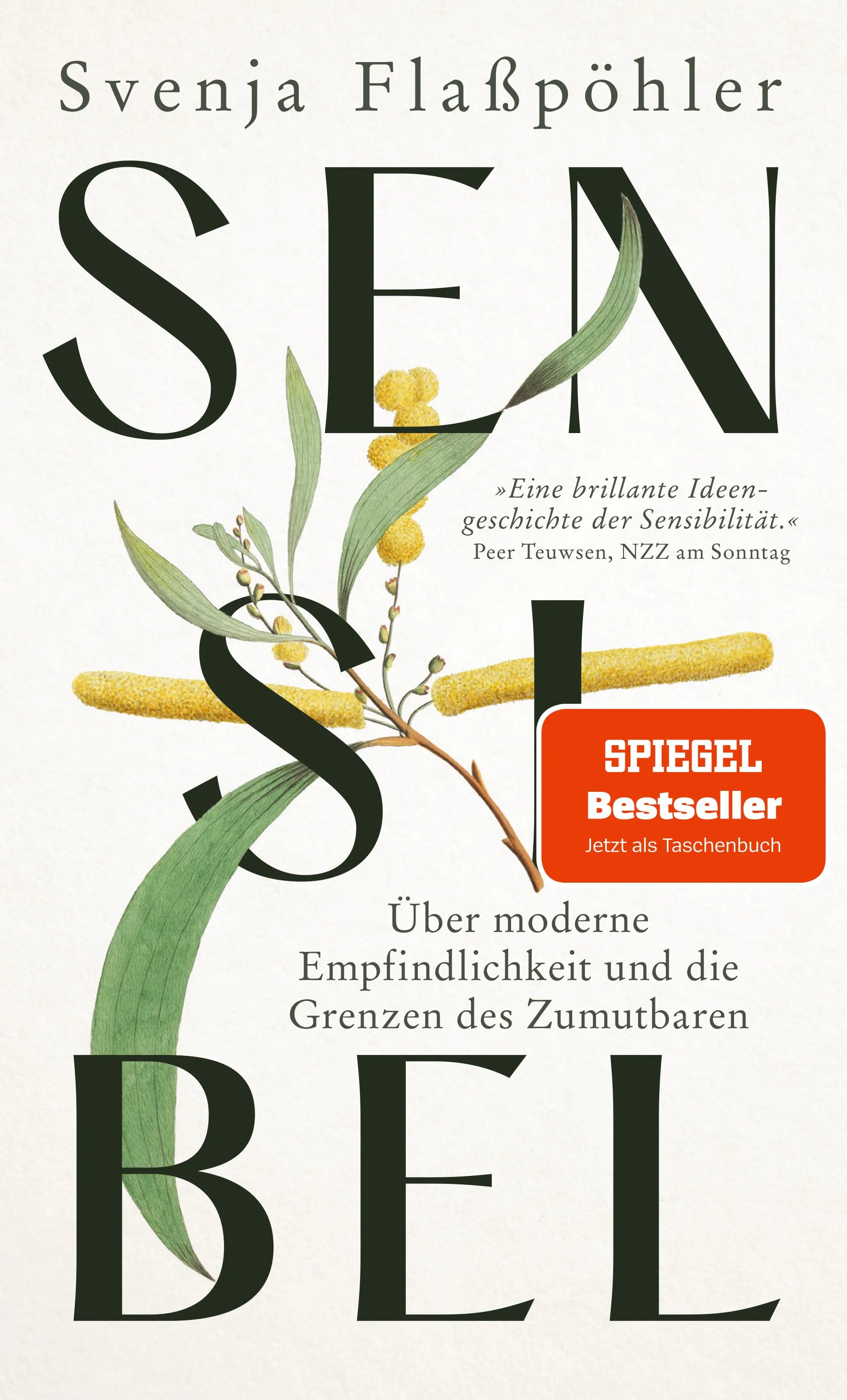Buchcover von 'Sensibel' - Gebundene Ausgabe von Svenja Flaßpöhler