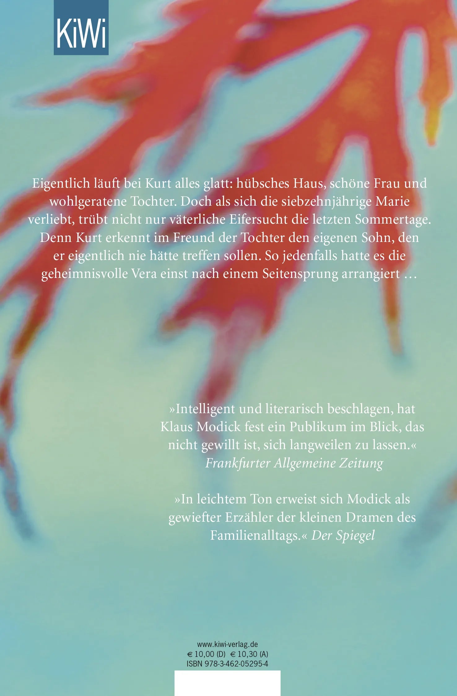 Buchrückseite von 'September Song' mit Klappentext - Taschenbuch