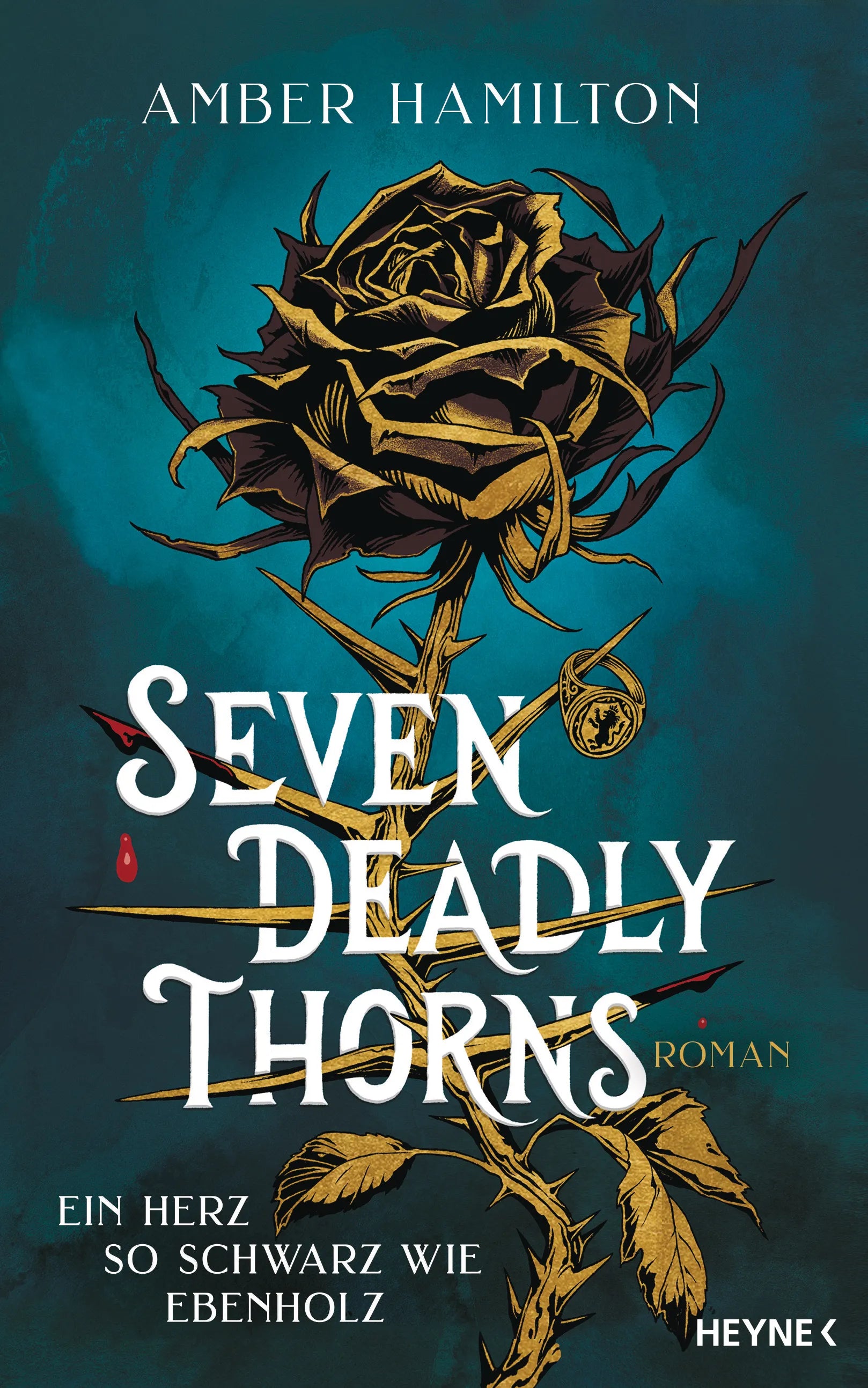 Cover: Seven Deadly Thorns – Ein Herz so schwarz wie Ebenholz (E-Book) von Amber Hamilton