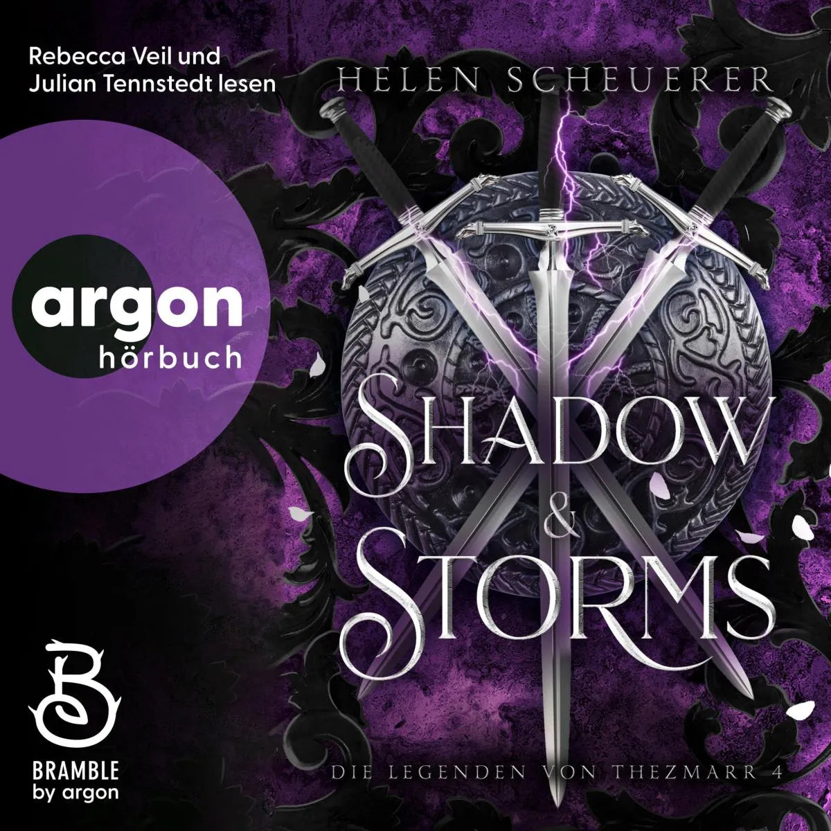 Cover: Shadow and Storms - Die Legenden von Thezmarr 4 (Hörbuch Download) von Helen Scheuerer