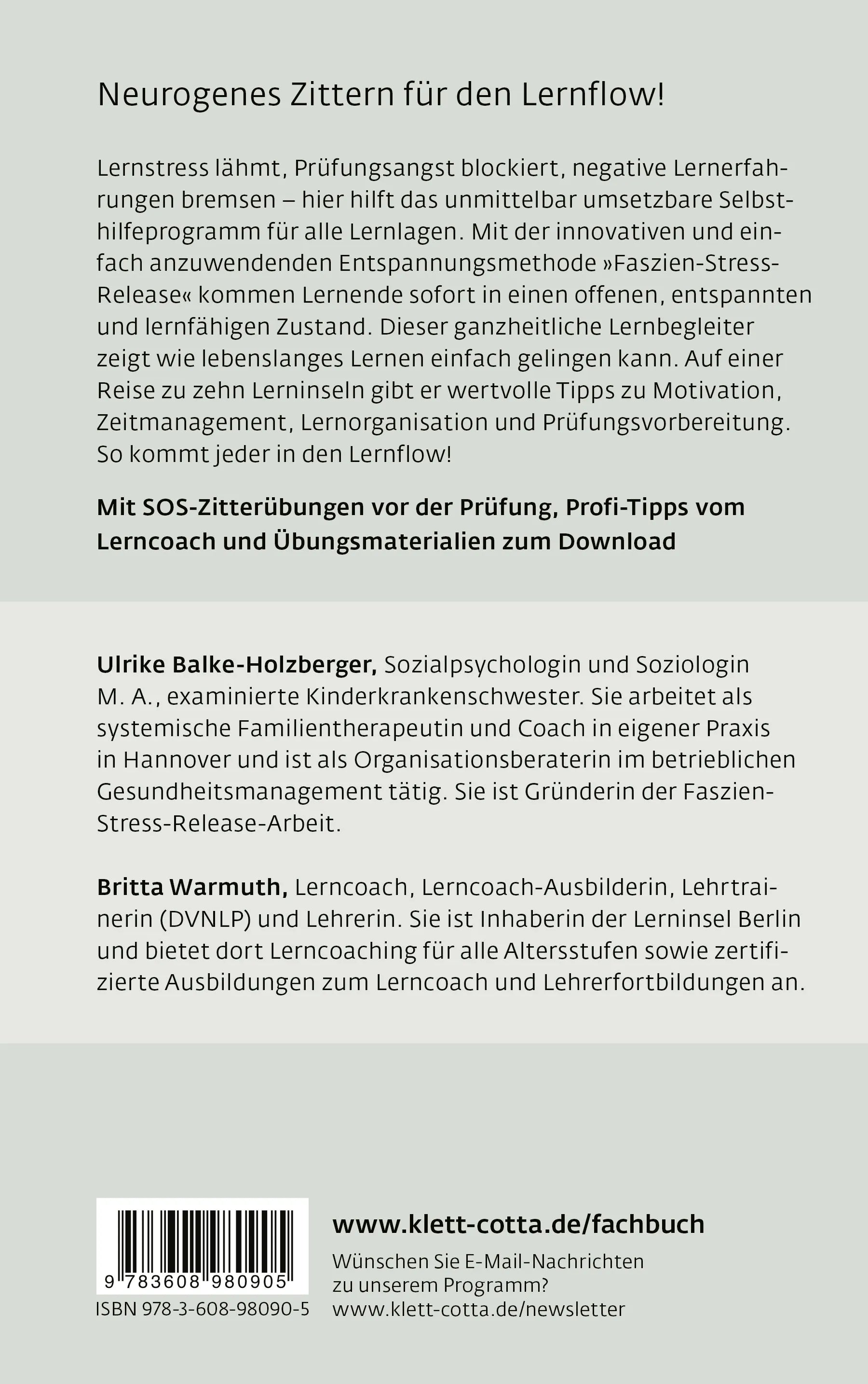 Buchrückseite von 'Shake it!' mit Klappentext - Paperback