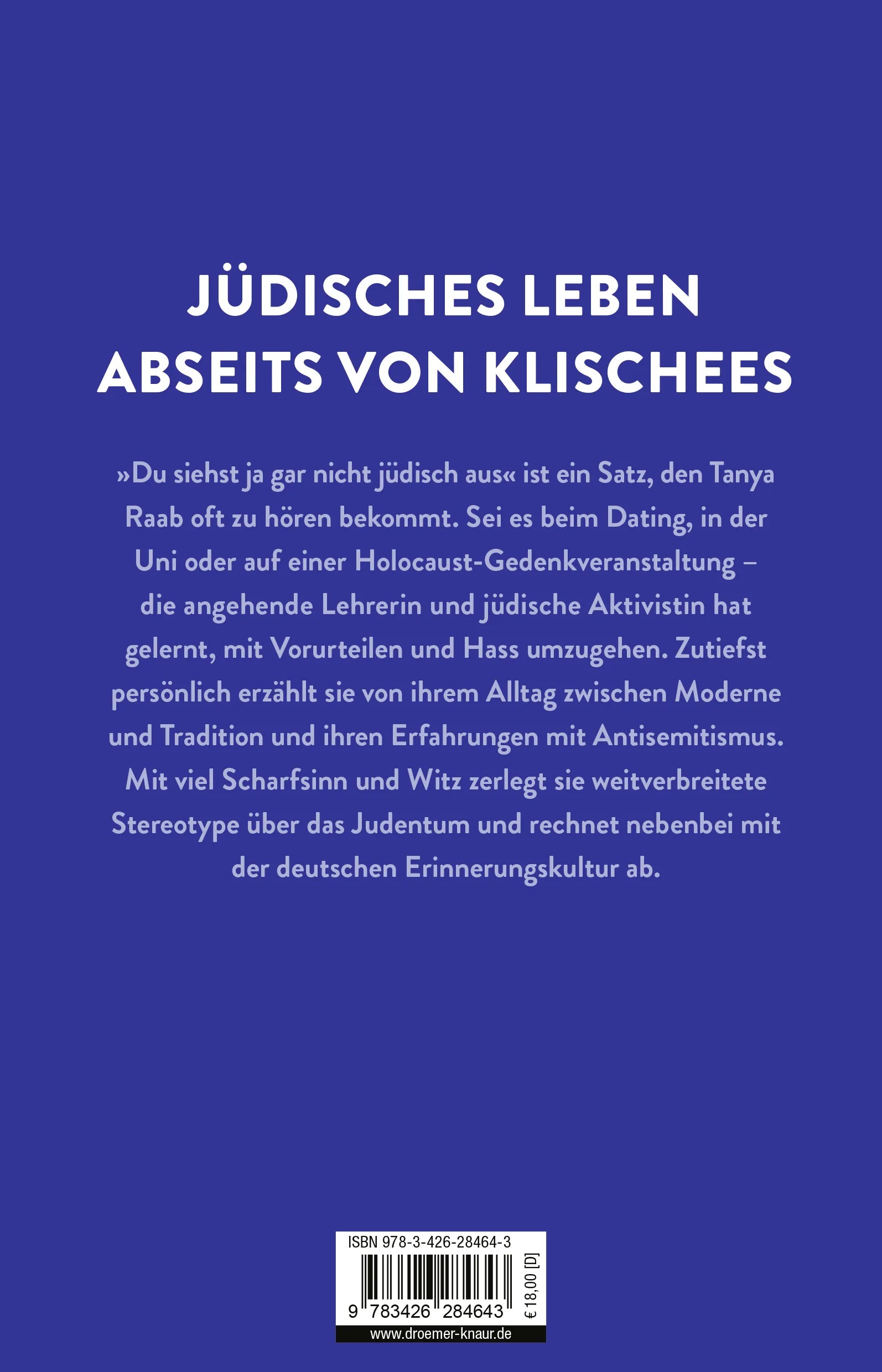 Buchrückseite von 'Shalom zusammen!' mit Klappentext - Paperback