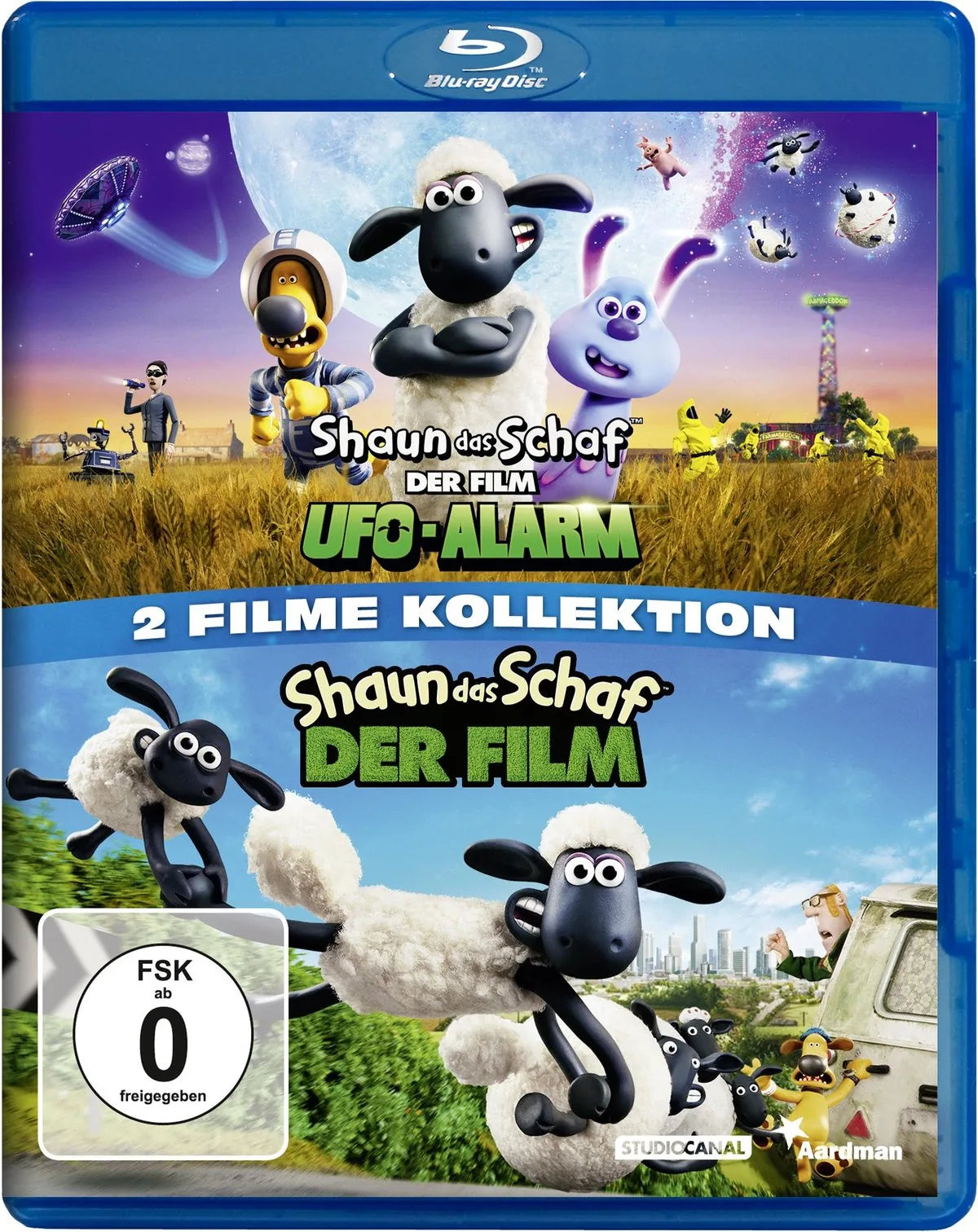 Shaun das Schaf - Der Film 1+2 - Blu-ray Disc