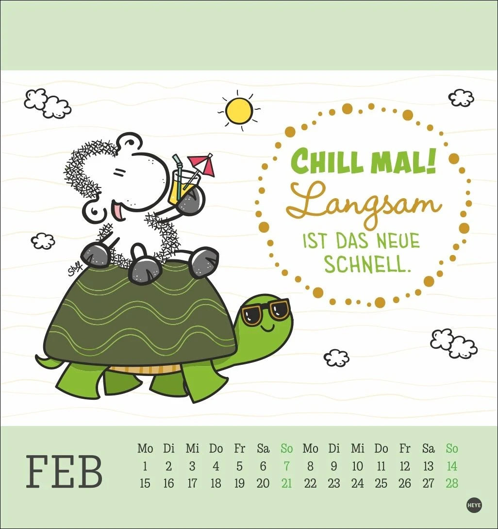 sheepworld Postkartenkalender 2027 – Ansicht