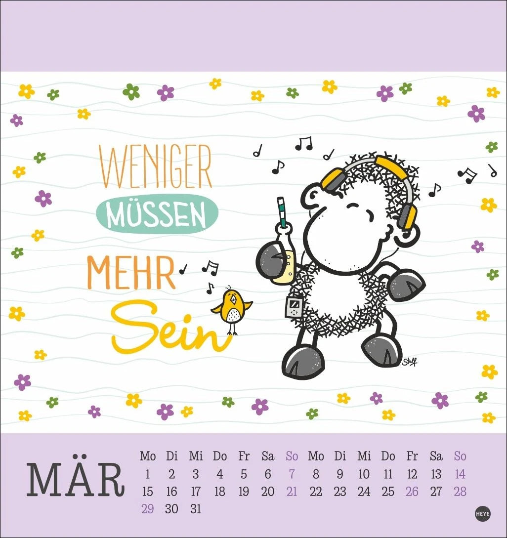 sheepworld Postkartenkalender 2027 – Ansicht