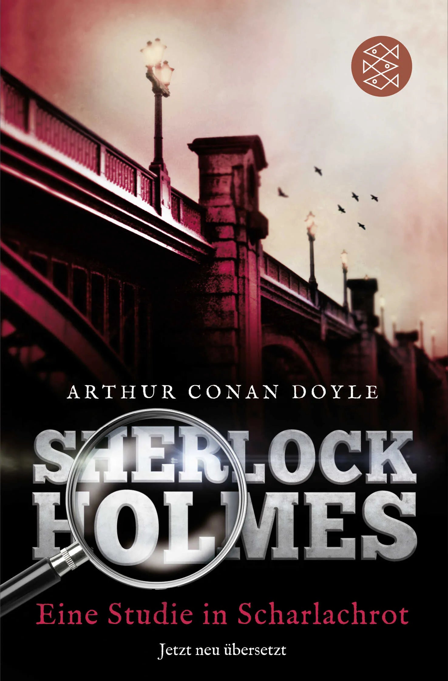 Buchcover von 'Sherlock Holmes - Eine Studie in Scharlachrot' - Taschenbuch von Arthur Conan Doyle