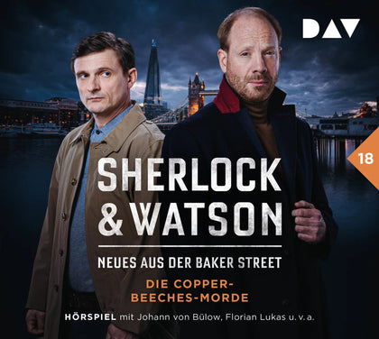 Buchcover von 'Sherlock &amp; Watson – Neues aus der Baker Street: Die Copper-Beeches-Morde' - Hörbuch (CD) von Viviane Koppelmann