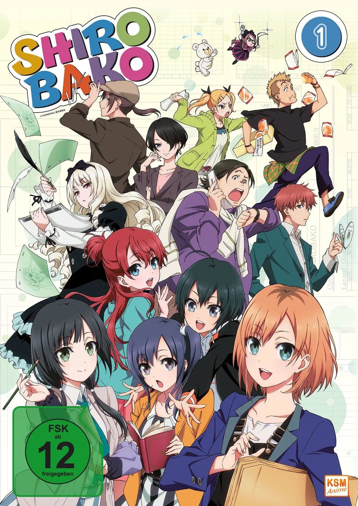Shirobako: Volume 1-3 (Episode 01-12) - DVD
