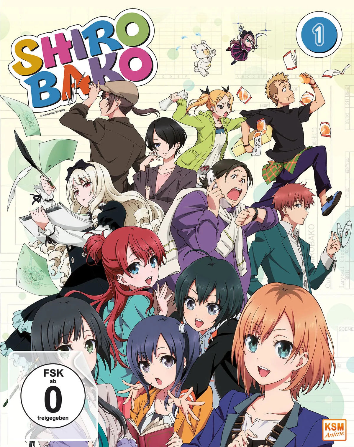 Shirobako - Volume 1/Ep. 01-04  [3 BRs] - Blu-ray Disc