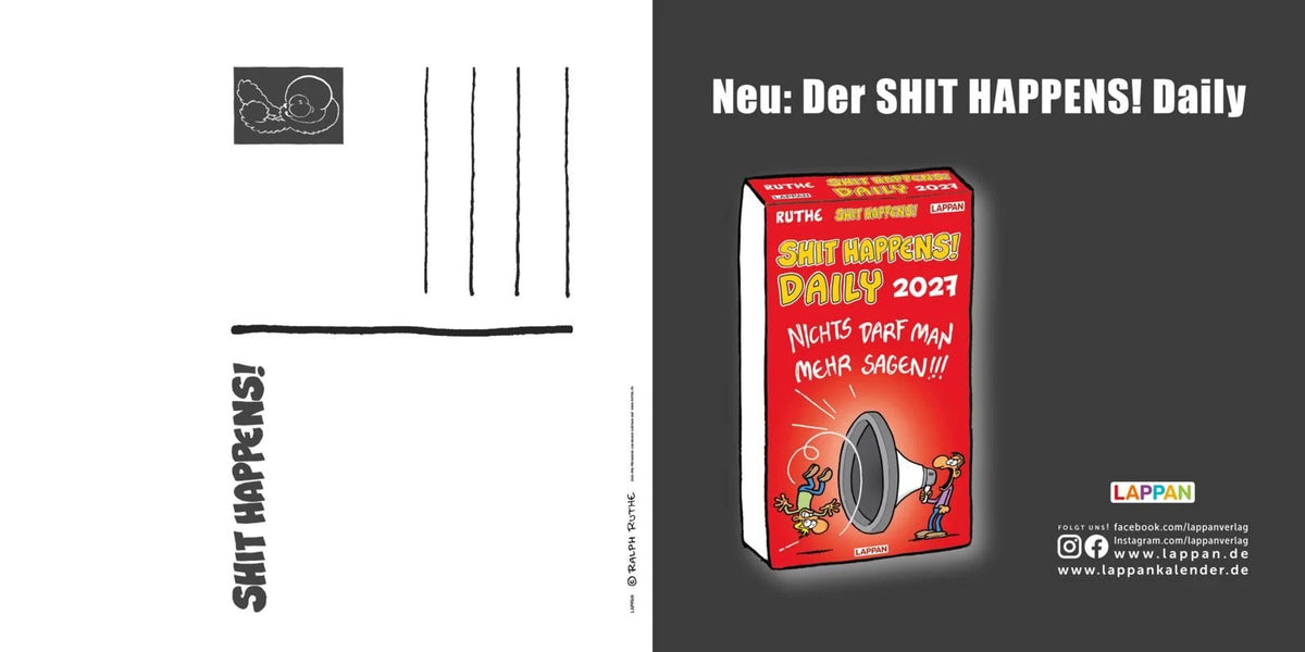Shit happens! Postkartenkalender 2027 – Ansicht