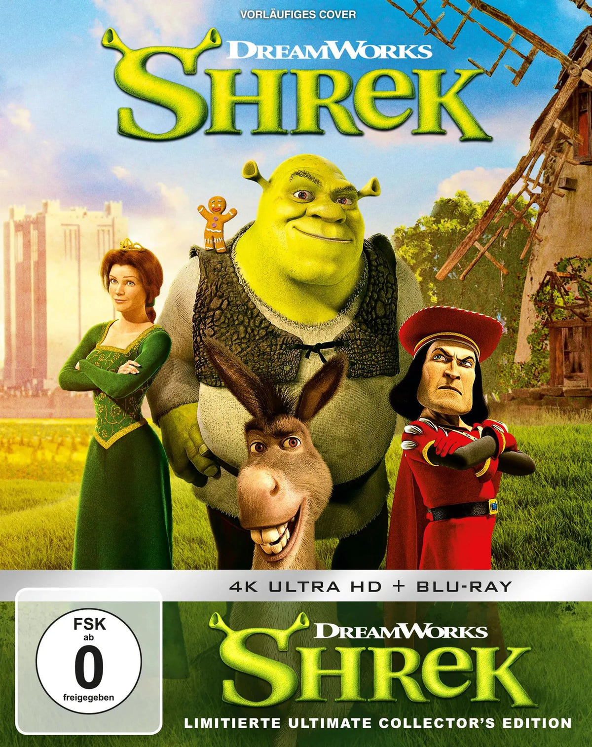 4K UHD Blu-ray-Cover: Shrek. Regie: Andrew Adamson