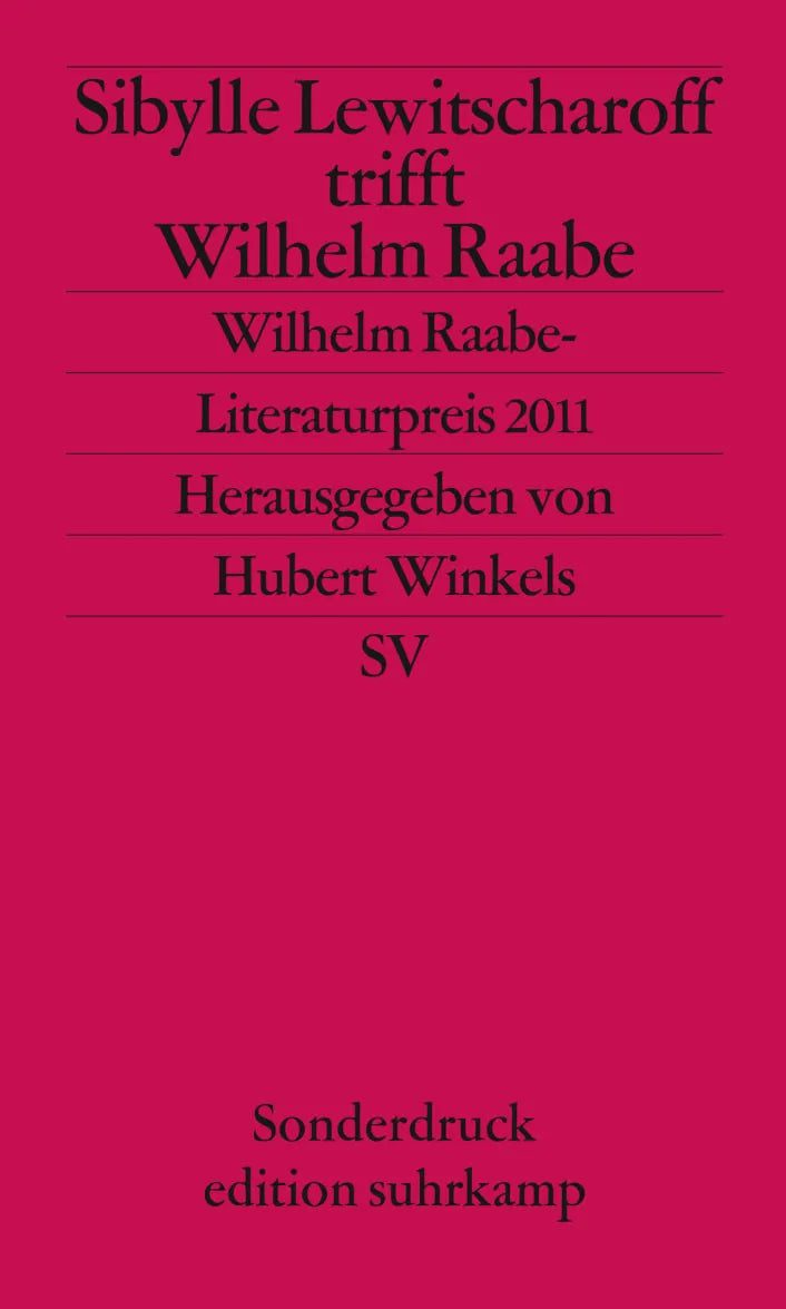 Buchcover von 'Sibylle Lewitscharoff trifft Wilhelm Raabe' - Taschenbuch von Sibylle Lewitscharoff