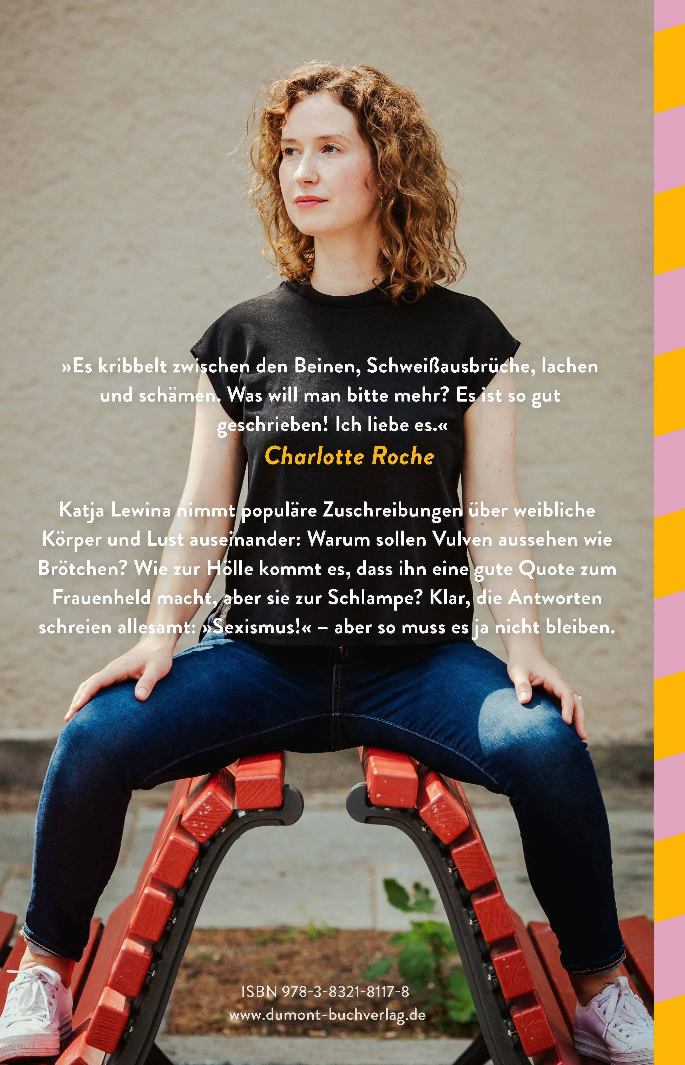 Buchrückseite von 'Sie hat Bock' mit Klappentext - Gebundene Ausgabe